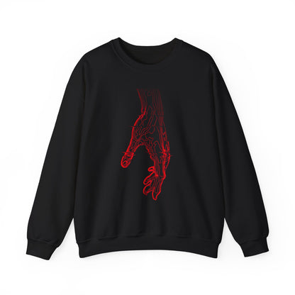Anatomical Hand Crewneck Sweatshirt- Art Medical Illustration