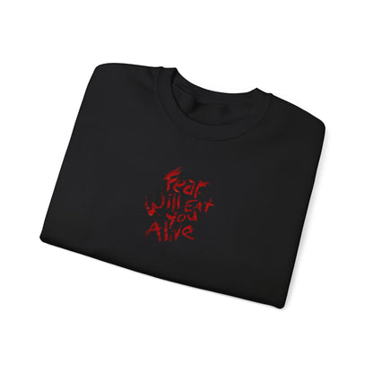 Fear Will Kill You Alive- Red Horror Face Graphic