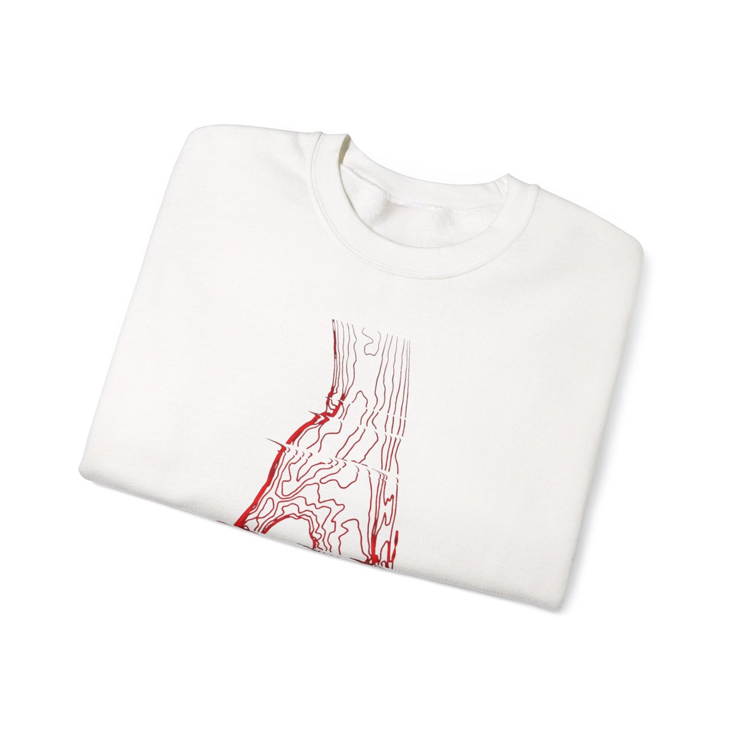 Anatomical Hand Crewneck Sweatshirt- Art Medical Illustration