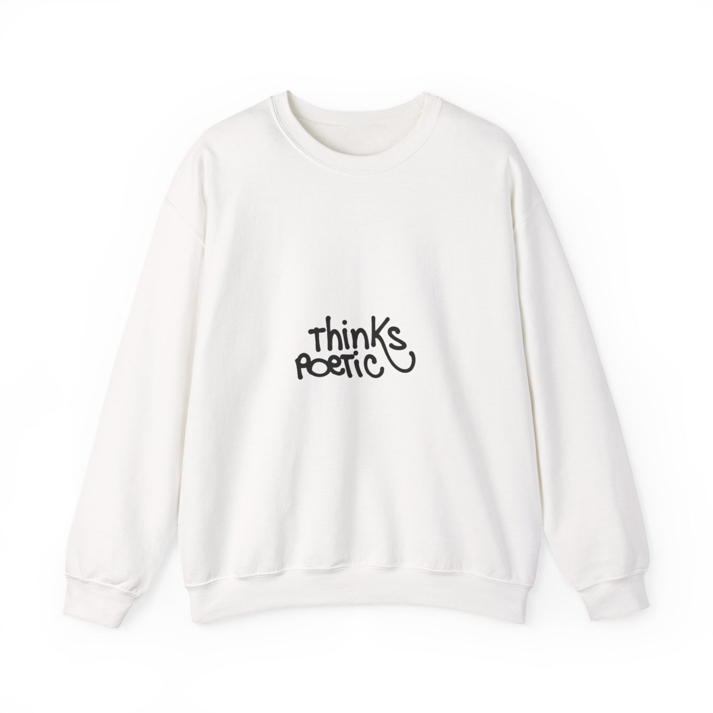 Crewneck Sweatshirt- Minimal Script Front & Dark Silhouette Back