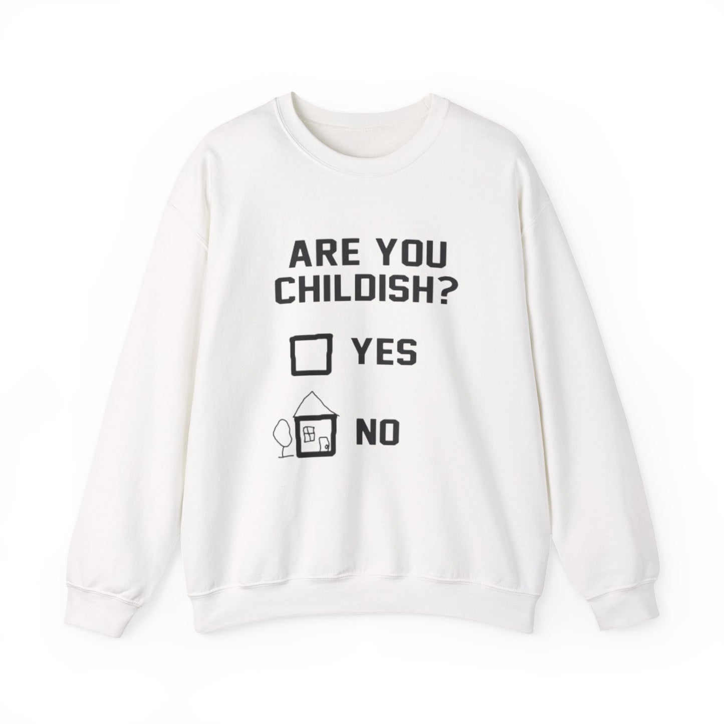 Childish? Funny Checklist Crewneck Sweatshirt