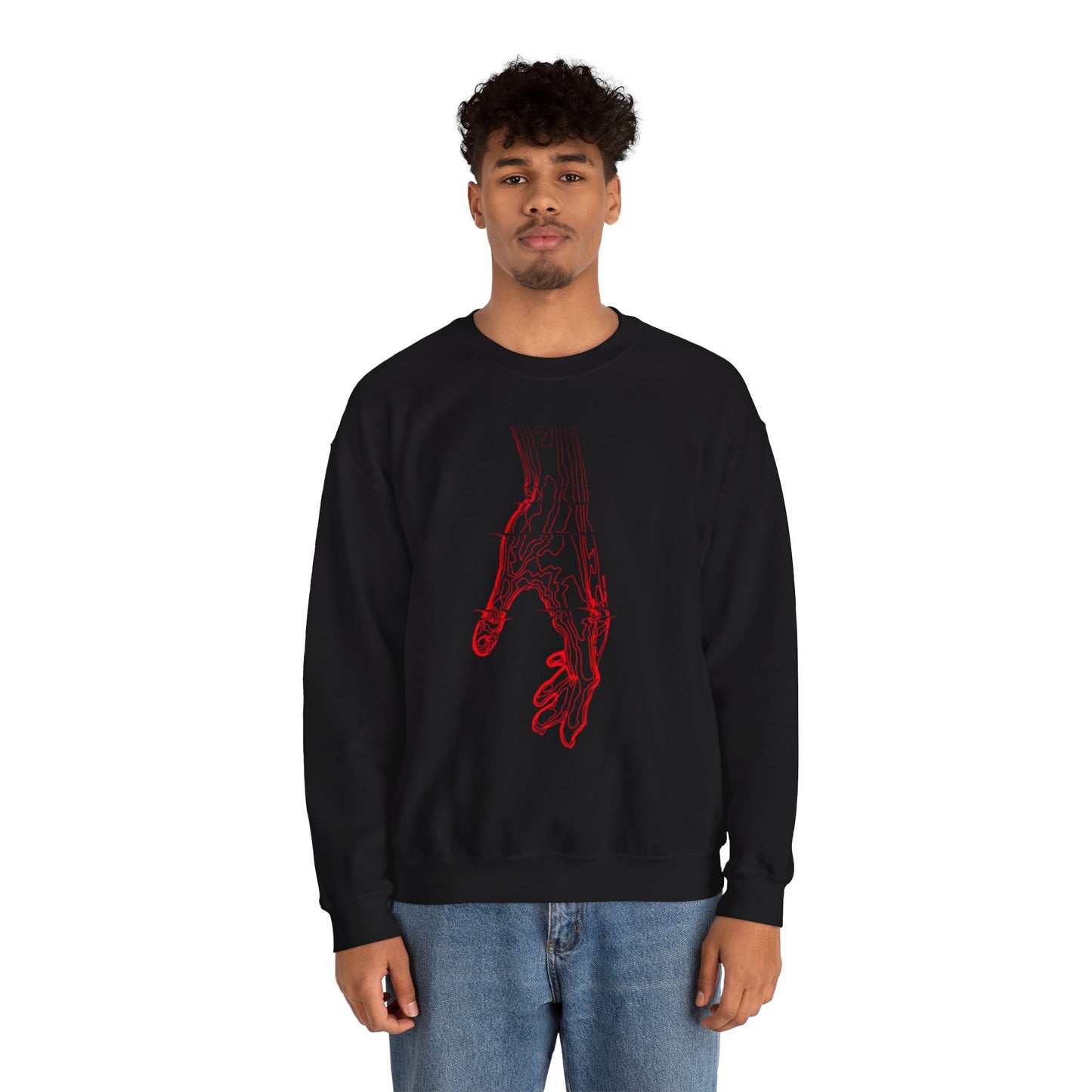 Anatomical Hand Crewneck Sweatshirt- Art Medical Illustration