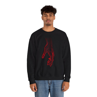 Anatomical Hand Crewneck Sweatshirt- Art Medical Illustration