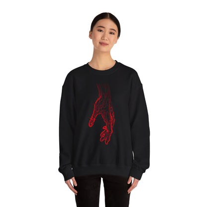 Anatomical Hand Crewneck Sweatshirt- Art Medical Illustration