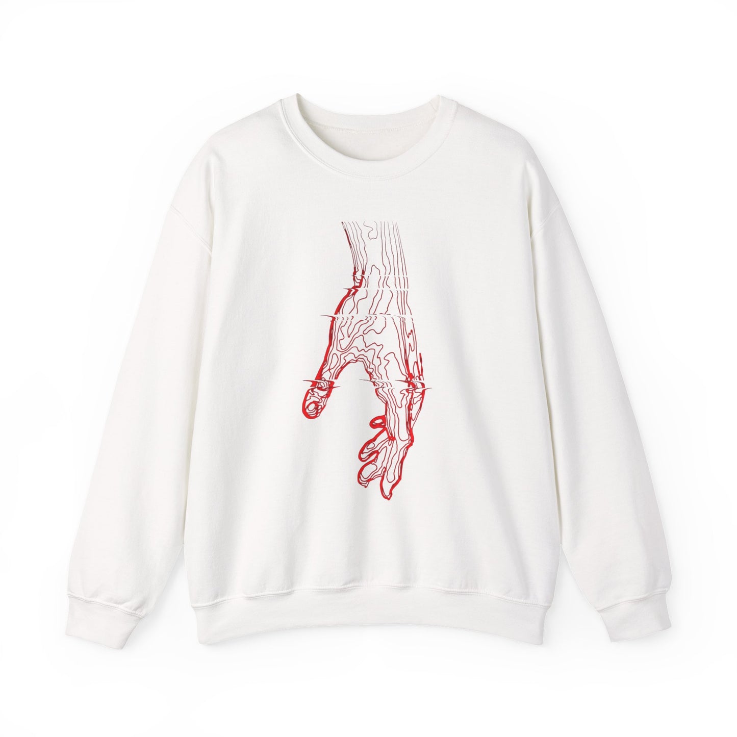 Anatomical Hand Crewneck Sweatshirt- Art Medical Illustration