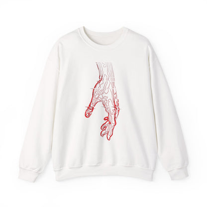 Anatomical Hand Crewneck Sweatshirt- Art Medical Illustration