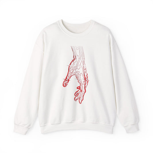 Anatomical Hand Crewneck Sweatshirt- Art Medical Illustration