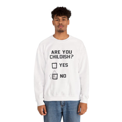 Childish? Funny Checklist Crewneck Sweatshirt