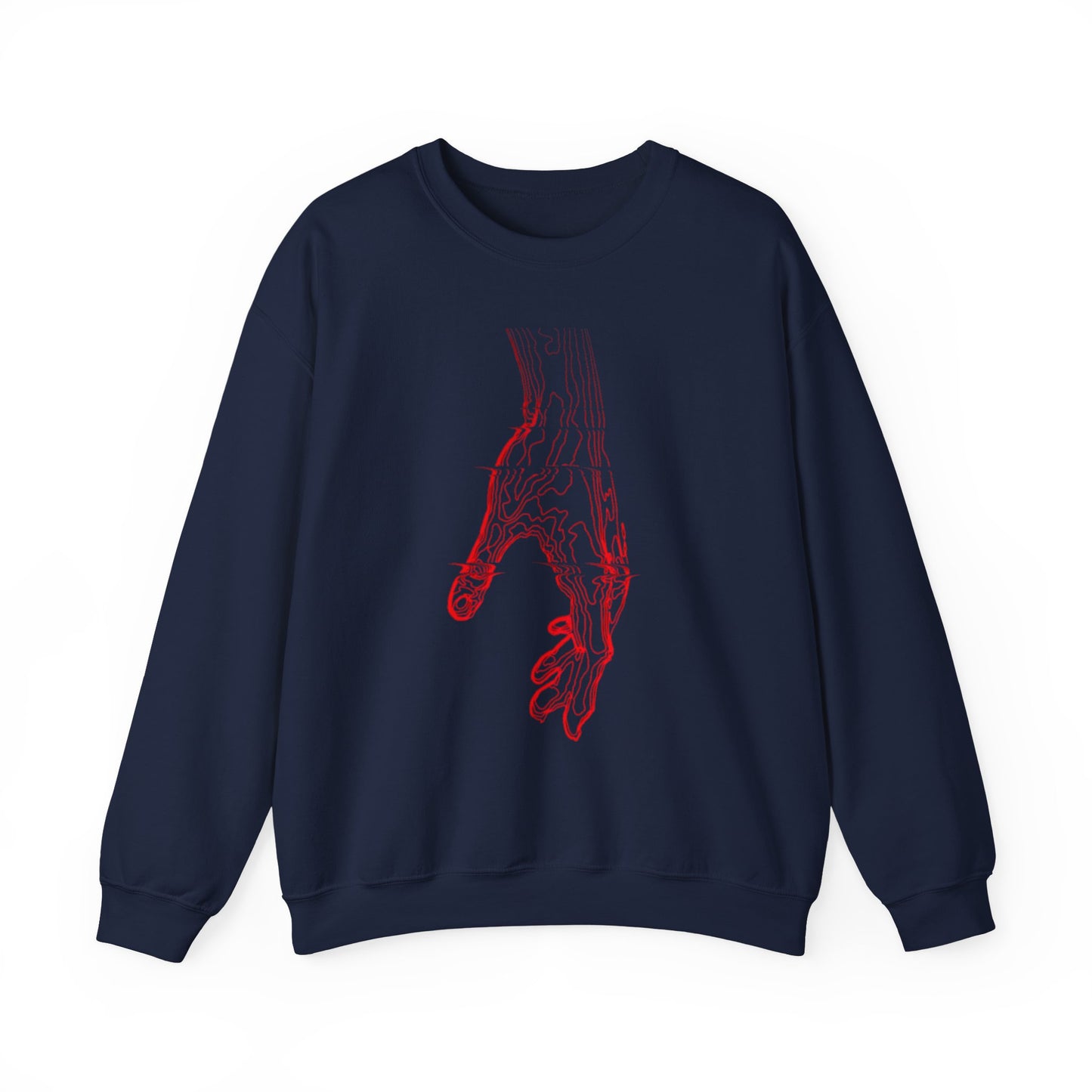 Anatomical Hand Crewneck Sweatshirt- Art Medical Illustration