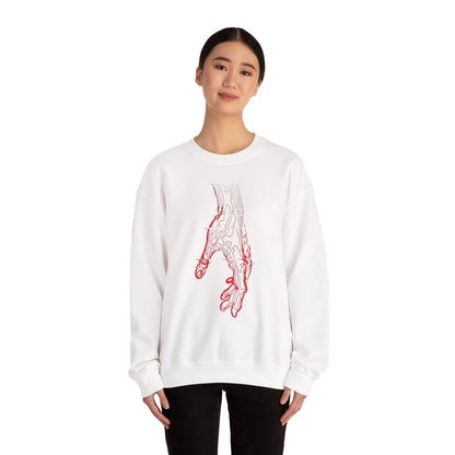 Anatomical Hand Crewneck Sweatshirt- Art Medical Illustration
