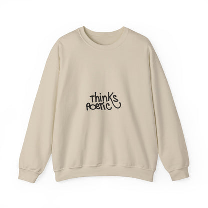 Crewneck Sweatshirt- Minimal Script Front & Dark Silhouette Back